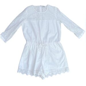 Madewell White Eyelet Dress